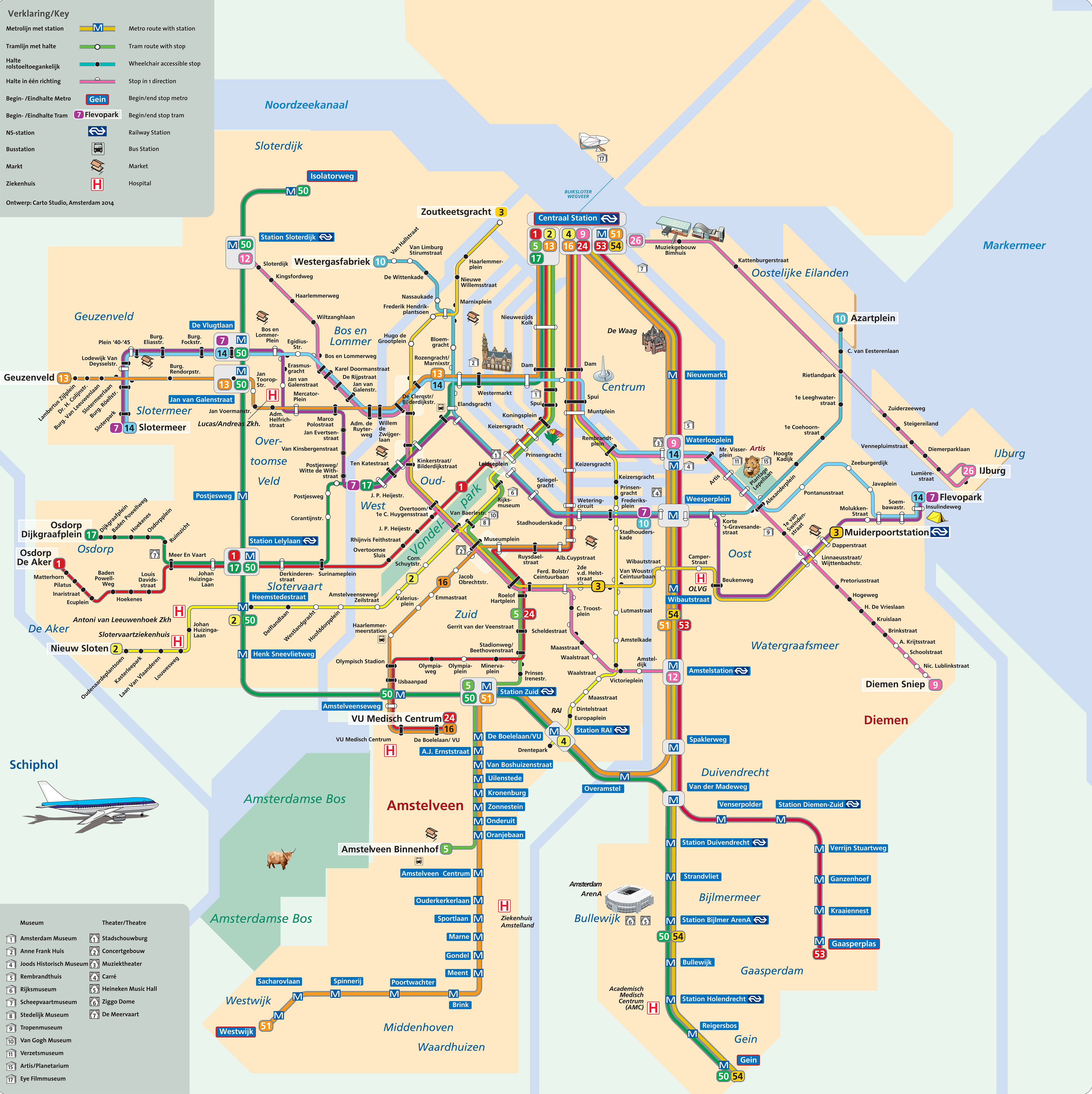 Amsterdam Metro Map Pdf